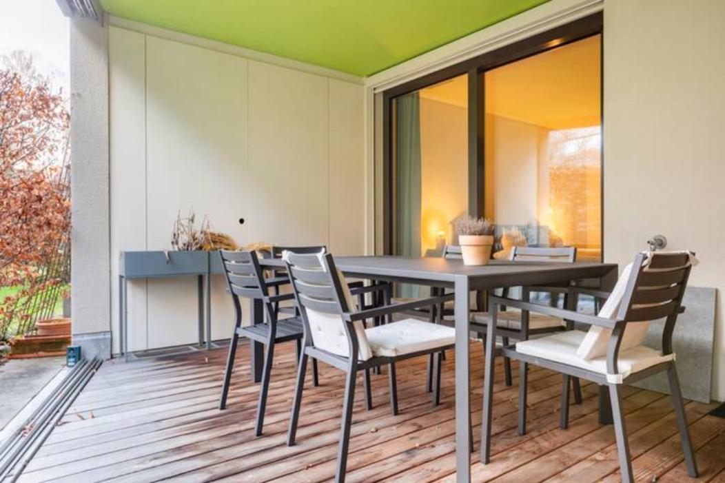 Luxus Wohnung Mit Garten زيورخ المظهر الخارجي الصورة